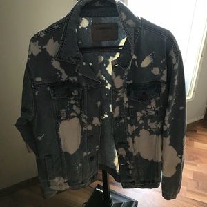 acid washed denim  jacket